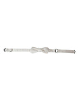 Dolce & Gabbana White Silk Adjustable Neck Men Papillon Bow Tie -  Neckties, Men -  Dolce & Gabbana.